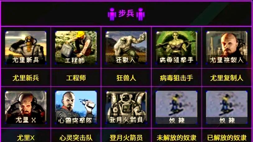 红警2兵种攻略：各个阵营兵种属性及克制关系