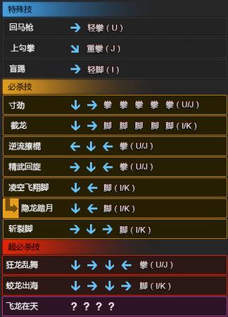 侍魂2出招表大全：新手必备格斗游戏技巧详解