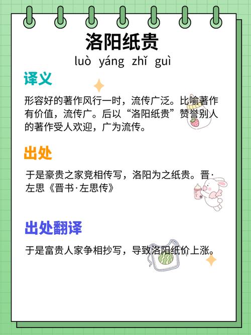 成语洛阳纸贵出自哪本书？它的含义是什么？
