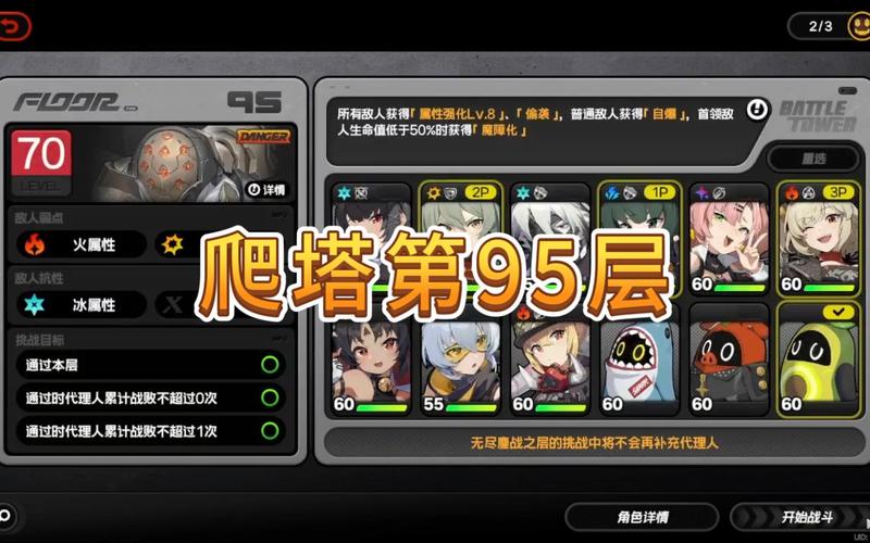 挑战绝望之塔95：职业搭配与技能选择建议