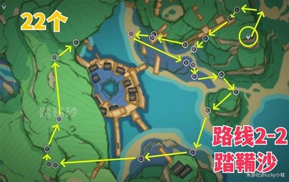 原神鸣草全收集路线图：高效采集宵宫突破材料