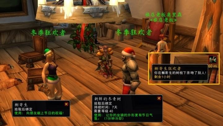 魔兽世界WLK：冬幕节槲寄生获取与成就完成技巧