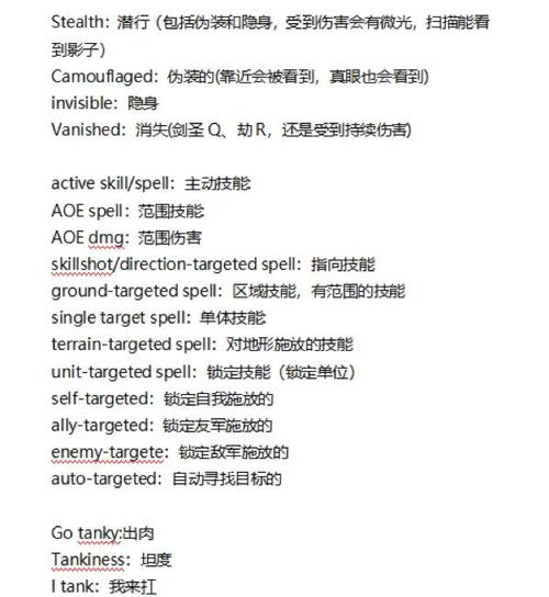 英雄联盟术语大全：新手必看常用词汇详解