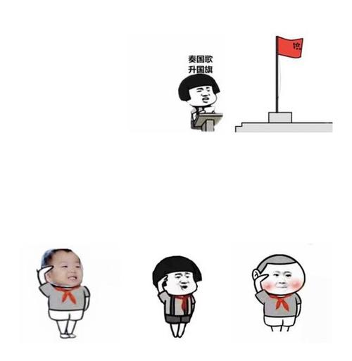 超火的升国旗表情包合集，朋友圈斗图必备！